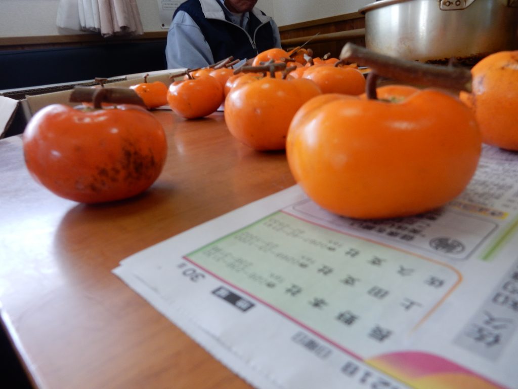 干し柿づくり(´▽`)